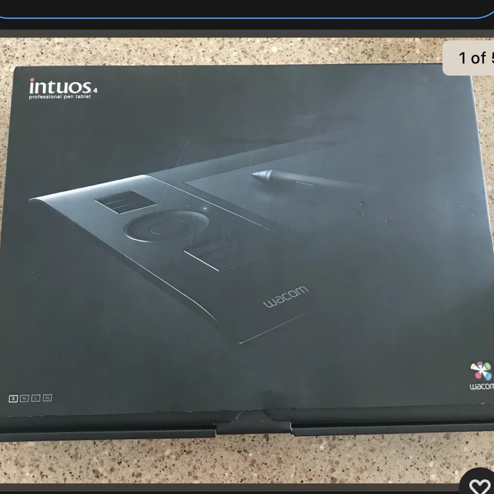 Wacom Intuos 4 Small Drawing Graphics Tablet with Mouse Stylus Pen Tips
